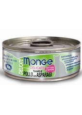 Monge Delicate 鮮味雞肉系列 (純鮮雞肉蘆筍) 貓罐頭 80g