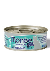 Monge Natural 野生海洋系列-海鮮雜燴雞肉 貓罐頭 80g