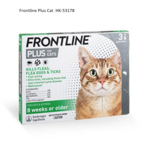 FRONTLINE  Plus 貓用殺蝨滴加強版 0.5ml x 3pcs 