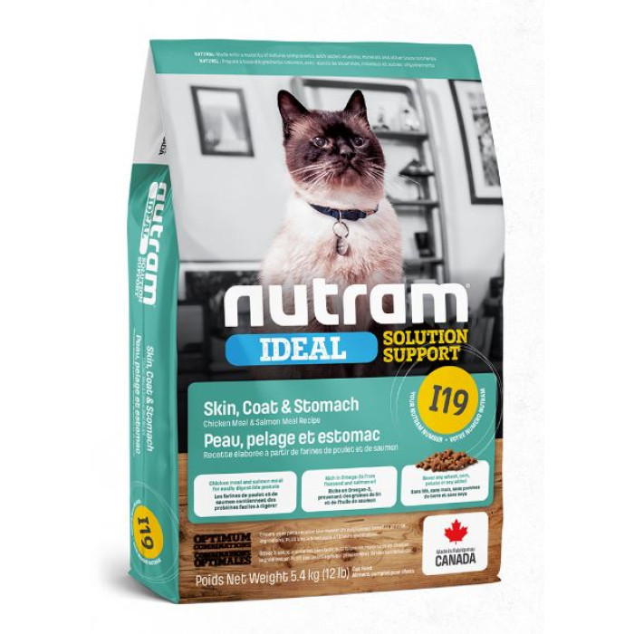 Nutram - I19 敏感腸胃、皮膚天然貓糧 1.13kg