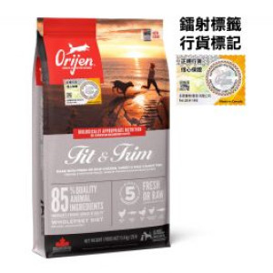Orijen 渴望 - Fit & Trim 無穀物雞肉 (成犬控制體重) 配方 2kg, 11.4kg