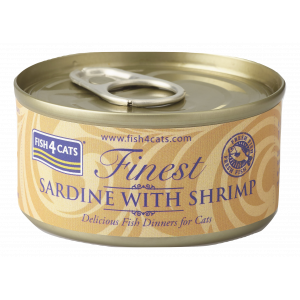 Fish4Cats Finest 沙甸魚&鮮蝦罐頭 Sardine with Shrimp 70g