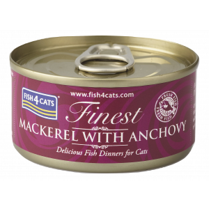 Fish4Cats Finest 鯖魚&鳳尾魚罐頭 Mackerel with Anchovy 70g