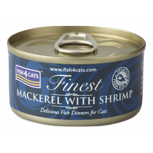 Fish4Cats Finest 鯖魚&鮮蝦罐頭 Mackerel with Shrimp 70g