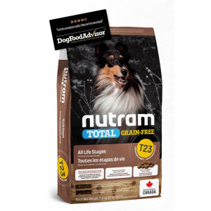 Nutram - T23 無薯無穀糧全犬糧 中型犬 (雞+火雞+鴨) 11.4kg