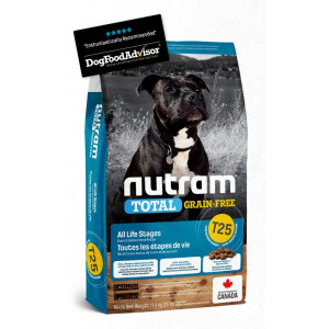 Nutram - T25 無薯無穀糧全犬糧 中型犬 (三文魚+鱒魚) 11.4kg