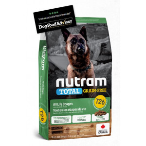Nutram - T26 無薯無穀糧全犬糧 中型犬 (羊肉及豆莢) 11.4kg