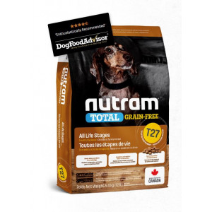 Nutram - T27 無薯無穀糧全犬糧 小型犬 (雞+火雞+鴨) 5.4kg