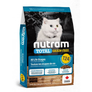 Nutram - T24  無薯無穀全貓糧 (三文魚+鱒魚) 5.4kg