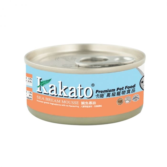 kakato卡格 鯛魚慕絲 貓狗共用罐頭 70g