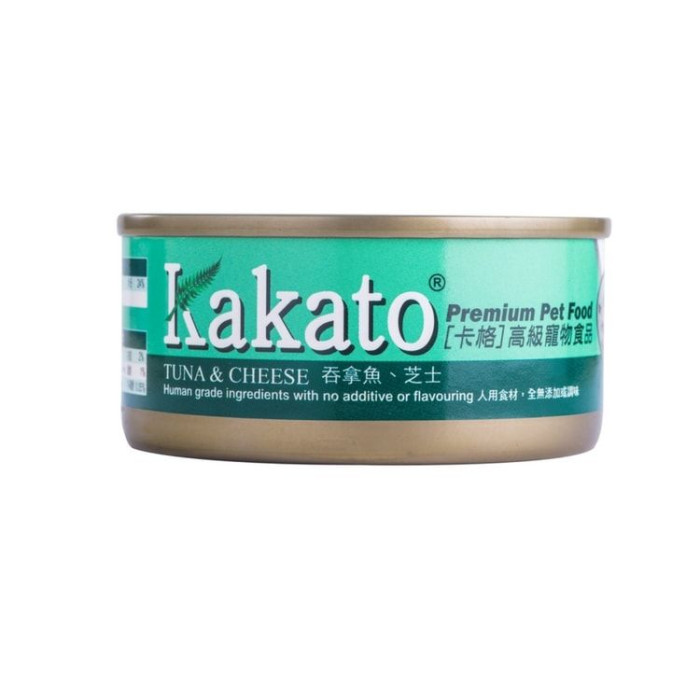 kakato卡格 吞拿魚、芝士 貓狗共用罐頭 70g