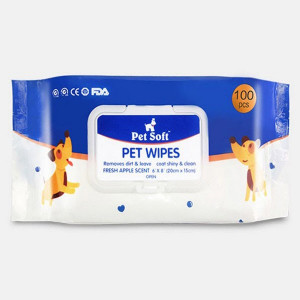 Pet Soft 寵物專用濕紙巾 100張