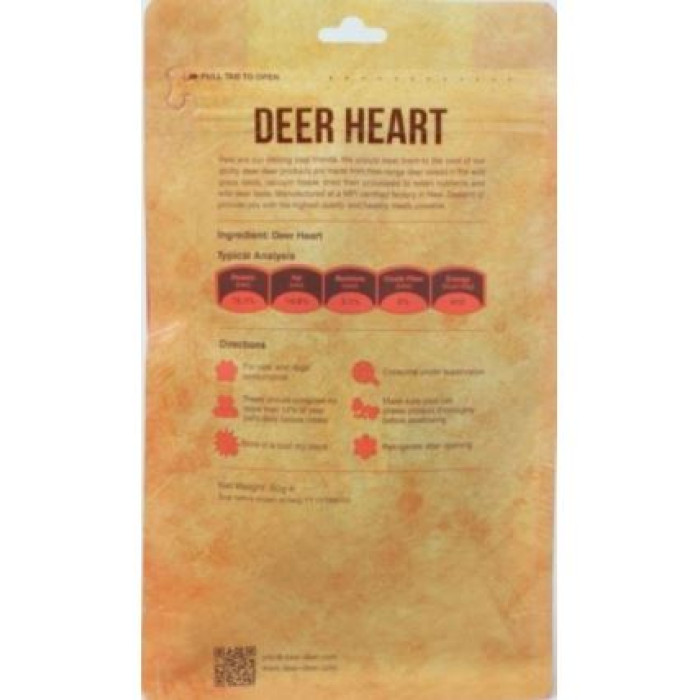 DEAR DEER - 紐西蘭凍乾鹿心 Deer Heart 50g