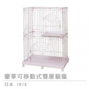日本 IRIS 902 樹脂雙層貓籠狗籠 (帶滾輪)  93×63×121cm