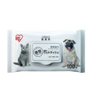 日本 IRIS - 寵物濕紙巾特惠裝厚型100片