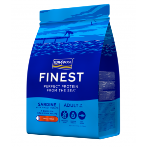 FISH4DOG - Finest 沙甸魚無麩質低敏配方(細粒) 1.5kg, 6kg, 12kg