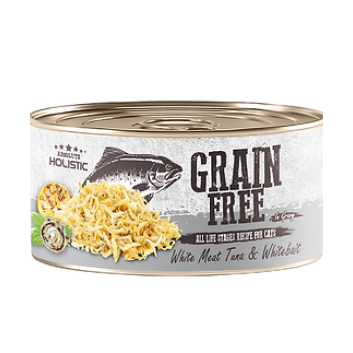 Grain Free - 白肉吞拿魚+白飯魚80g