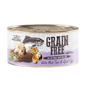 Grain Free - 白肉吞拿魚+鵪鶉蛋80g