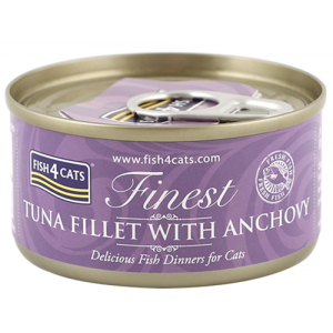 Fish4Cats Finest吞拿魚及鳳尾魚 Tuna Fillet with Anchovy貓罐頭 70g