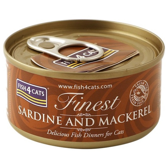 Fish4Cats Finest沙甸魚及鯖魚 Sardine with Mackerel 貓罐頭 70g