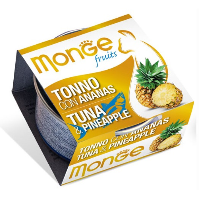 Monge Fruits 清新水果系列 (吞拿魚菠蘿) 貓罐頭 80g