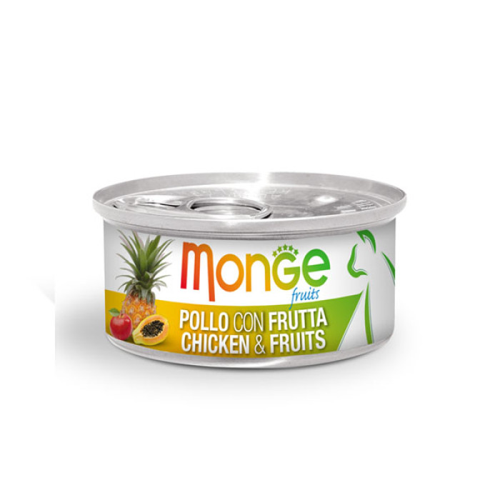 Monge Fruits 清新水果系列 (鮮雞肉雜果) 貓罐頭 80g