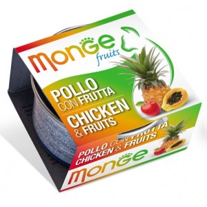 Monge Fruits 清新水果系列 (鮮雞肉雜果) 貓罐頭 80g